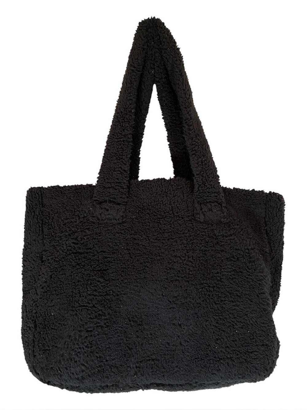 32 DEGREES HEAT Black Sherpa‎ Fleece Tote Bag